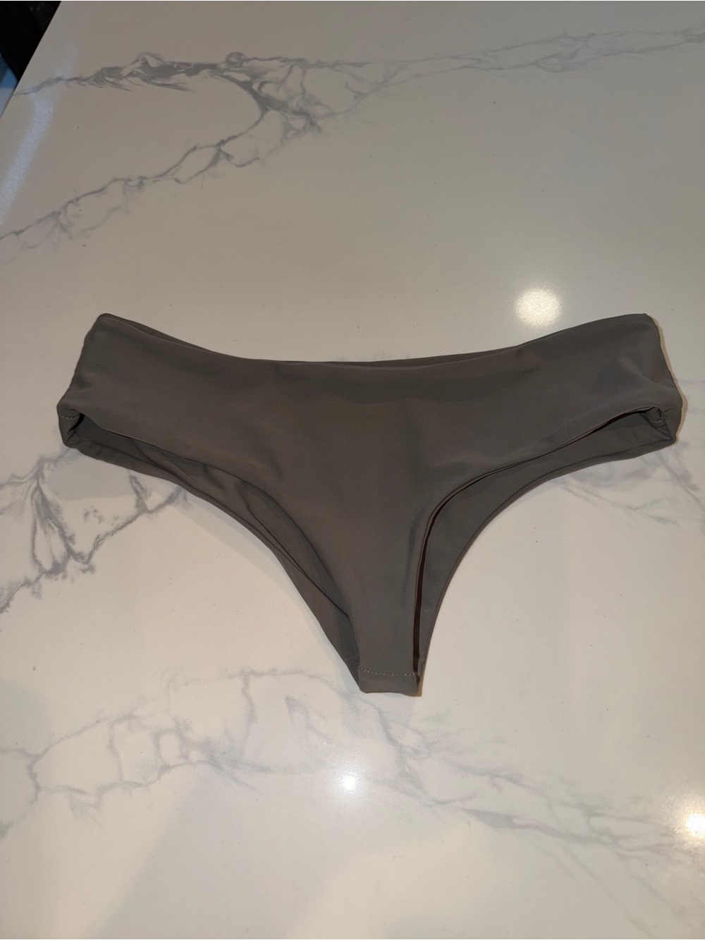 Mikoh Taupe High-Cut Bikini Bottom